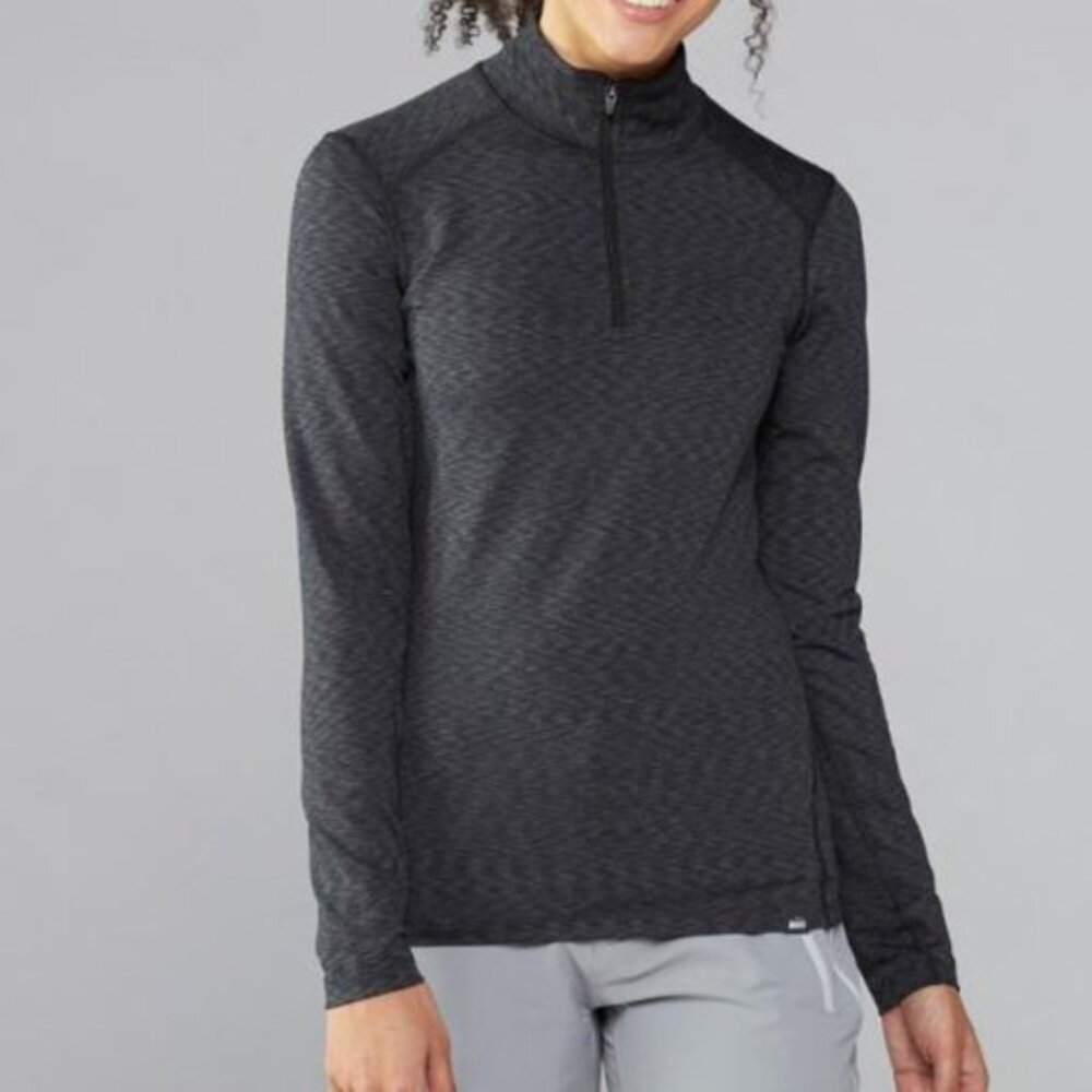 Rei Midweight Base Layer Quarter-Zip Pullover Lon… - image 2